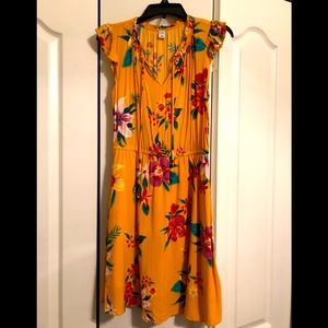 Yellow colorful sundress